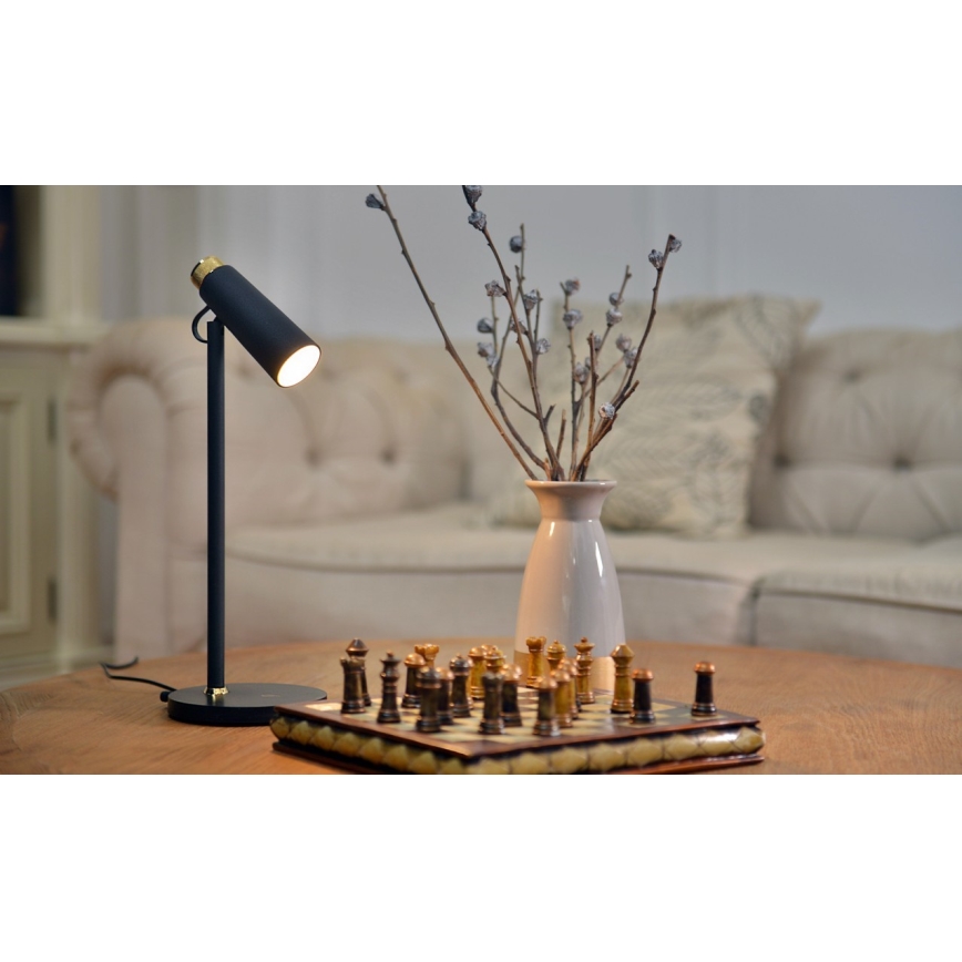 Dimmbare LED-Tischleuchte mit kabelloser Qi-Aufladung TIT LED/12W/230V schwarz
