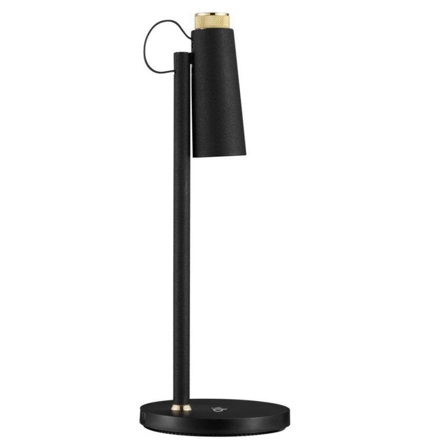 Dimmbare LED-Tischleuchte mit kabelloser Qi-Aufladung TIT LED/12W/230V schwarz