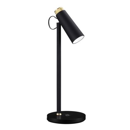 Dimmbare LED-Tischleuchte mit kabelloser Qi-Aufladung TIT LED/12W/230V schwarz