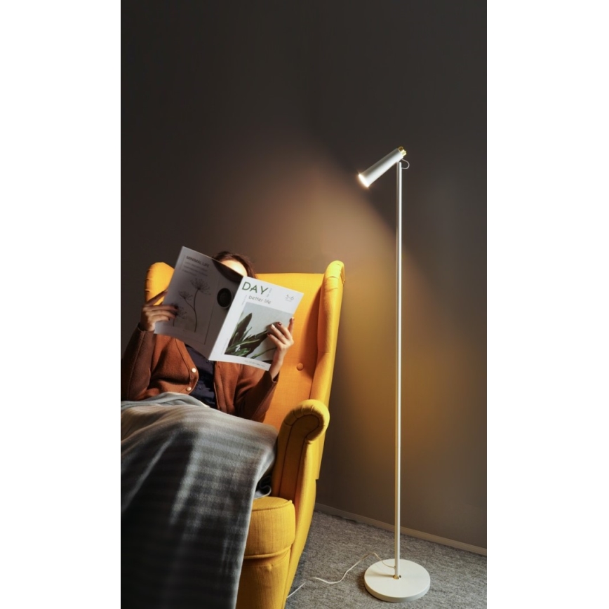 Dimmbare LED-Stehleuchte TIT LED/6W/230V weiß