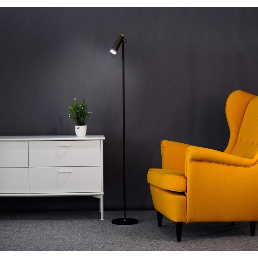 Dimmbare LED-Stehleuchte TIT LED/6W/230V schwarz