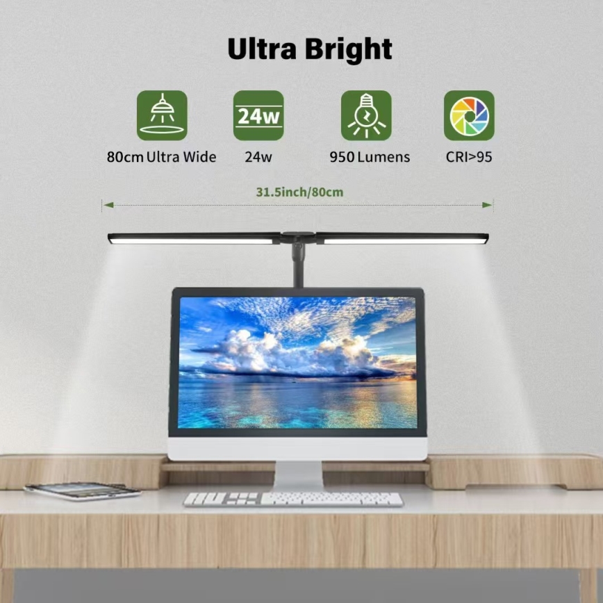 Flexible, dimmbare LED-Bildschirmbeleuchtung OFFICE LED/24W/230V 2700-6300K CRI 95