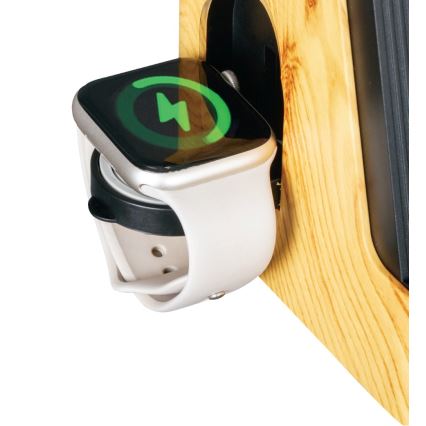 LED+CCT dimmbare Tischleuchte mit kabelloser Qi-Ladefunktion IDEAL LED/8W/230V 2700/4000/5000K beige