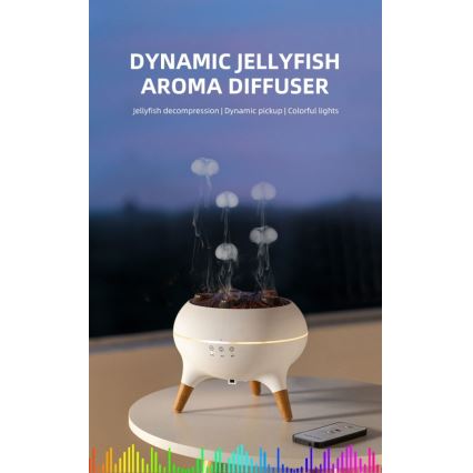 Immax 09104L - Aroma-Diffusor und Luftbefeuchter JELLYFISH LED/11W/5V