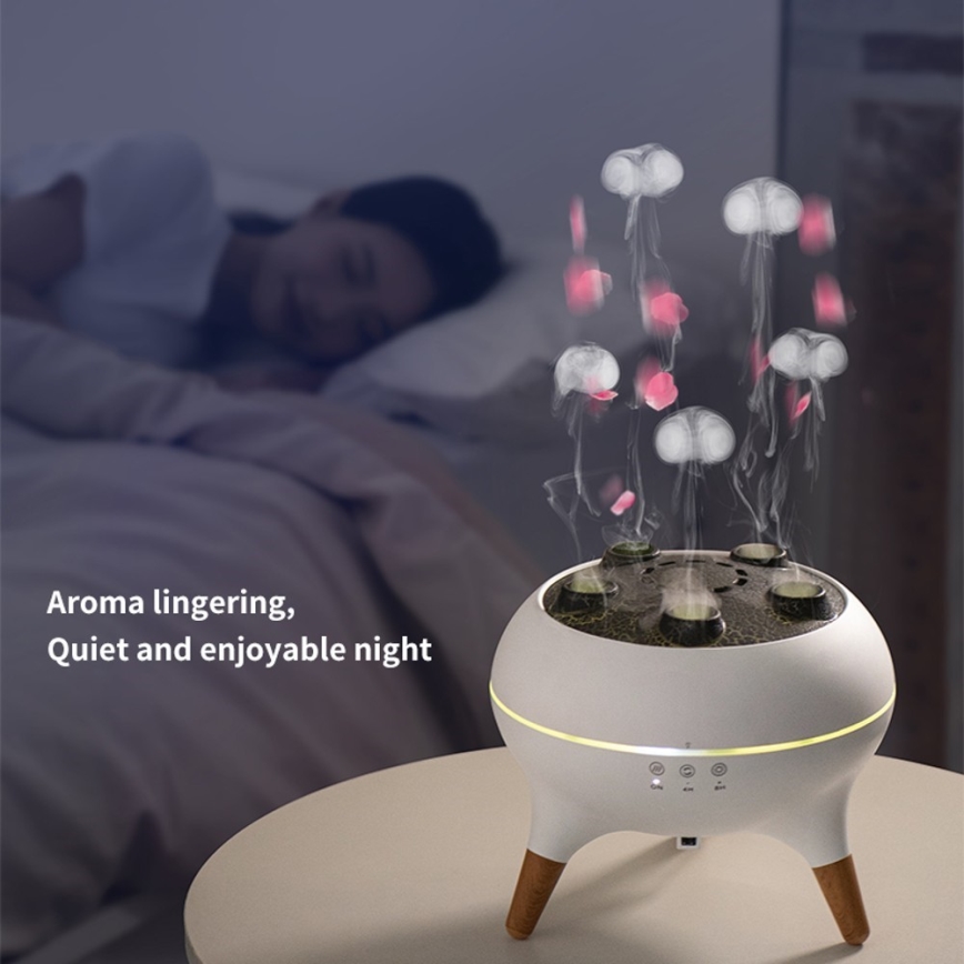 Immax 09104L - Aroma-Diffusor und Luftbefeuchter JELLYFISH LED/11W/5V
