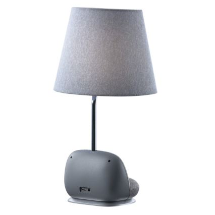 Dimmbare LED-Tischlampe mit kabelloser Qi-Ladefunktion SOFA LED/6W/230V grau
