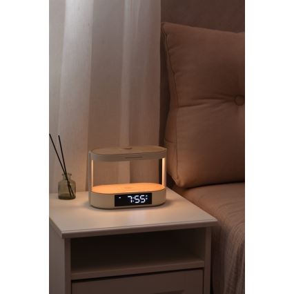 LED-dimmbare Schreibtischlampe mit Wecker und Ladefunktion TRIPLE DOCK LED/1,5W/5V