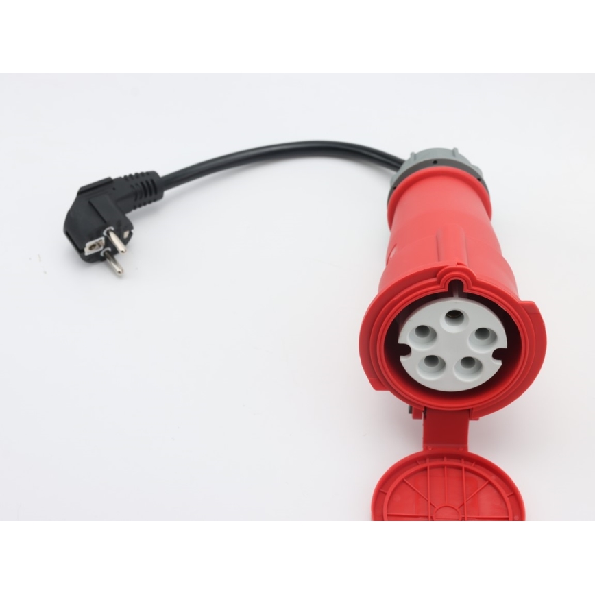Immax - EV-Reiseladestation für Elektroautos AC Typ 2 16A/380V 11kW + Stecker 230V, 3,7kW 5m + Behälter