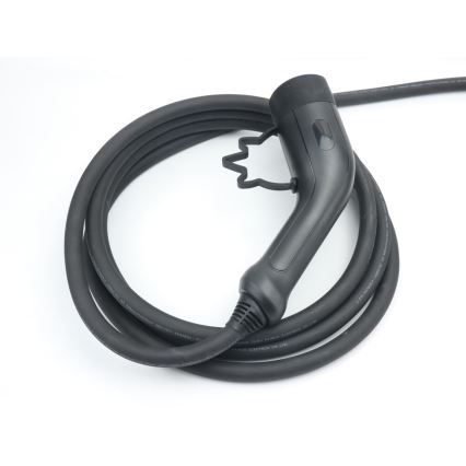 Immax - EV-Reiseladestation für Elektroautos AC Typ 2 16A/380V 11kW + Stecker 230V, 3,7kW 5m + Behälter