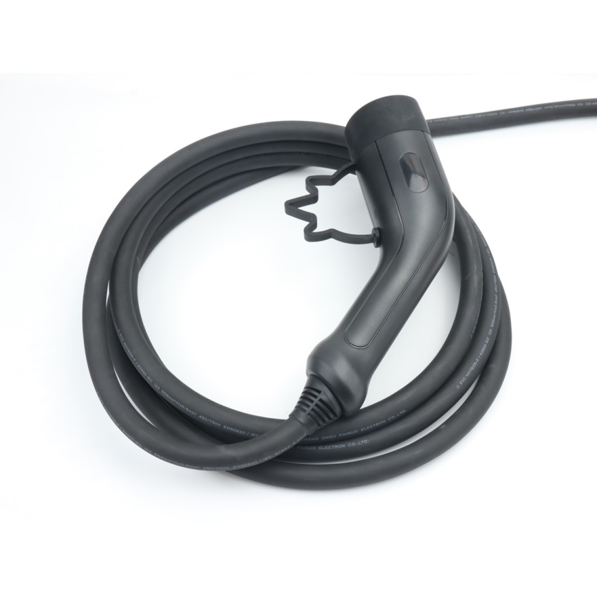 Immax - EV-Reiseladestation für Elektroautos AC Typ 2 16A/380V 11kW + Stecker 230V, 3,7kW 5m + Behälter