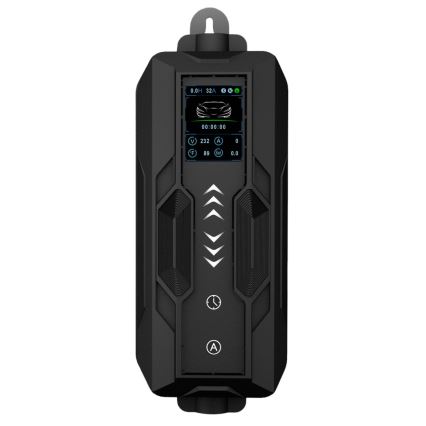 Immax - EV-Reiseladestation für Elektroautos AC Typ 2 16A/380V 11kW + Stecker 230V, 3,7kW 5m + Behälter