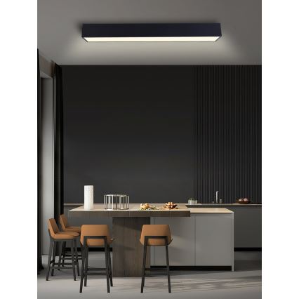 Immax NEO 07074-90 - Dimmbare LED-Deckenleuchte CANTO LED/50W/230V schwarz Tuya + Fernbedienung