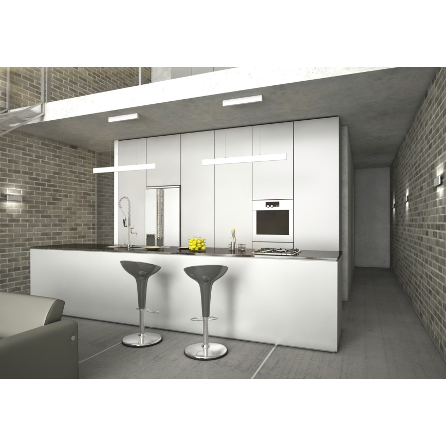 Immax NEO 07075L-LED Dimmbarer Seil-Pendelleuchte LISTON weiß LED/18W/230V Tuya + Fernbedienung