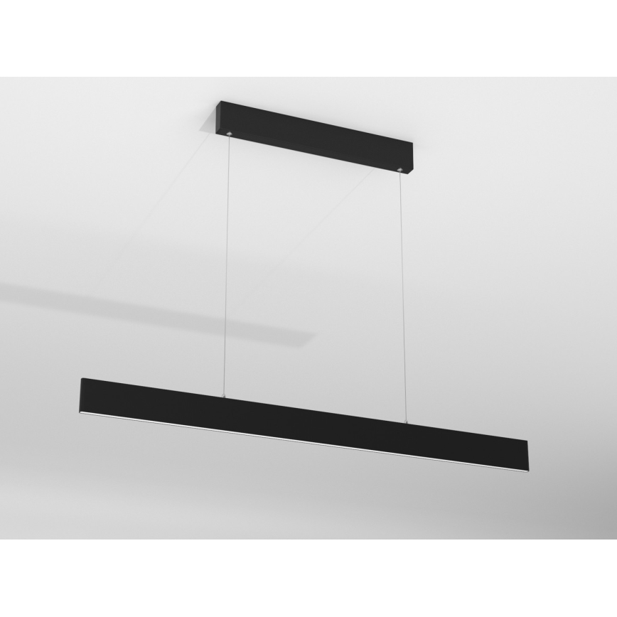 Immax NEO 07076L - LED dimmbare Hängeleuchte an Kabel schwarz LISTON LED/18W/230V Tuya + Fernbedienung