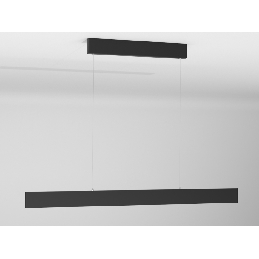 Immax NEO 07076L - LED dimmbare Hängeleuchte an Kabel schwarz LISTON LED/18W/230V Tuya + Fernbedienung