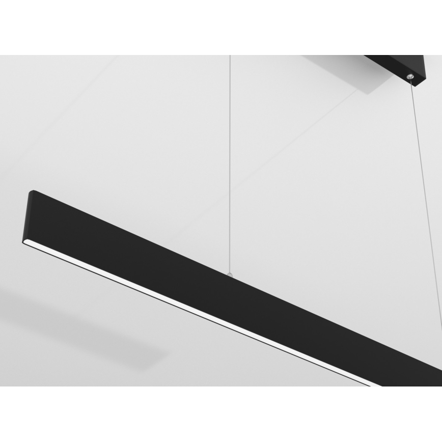 Immax NEO 07076L - LED dimmbare Hängeleuchte an Kabel schwarz LISTON LED/18W/230V Tuya + Fernbedienung