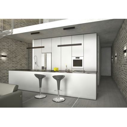 Immax NEO 07076L - LED dimmbare Hängeleuchte an Kabel schwarz LISTON LED/18W/230V Tuya + Fernbedienung