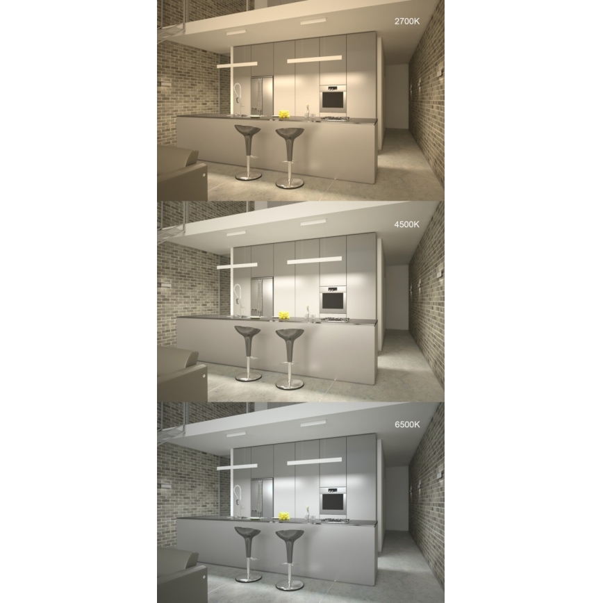 Immax NEO 07076L - LED dimmbare Hängeleuchte an Kabel schwarz LISTON LED/18W/230V Tuya + Fernbedienung