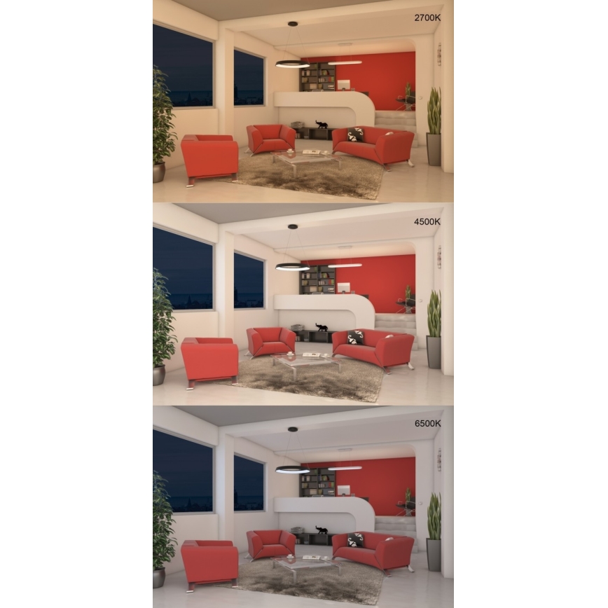 Immax NEO 07080L - LED dimmbarer Seil-Pendelleuchte LIMITADO LED/39W/230V 60 cm Tuya + Fernbedienung