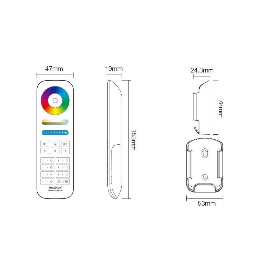 Immax NEO 07087-3 - Universal Fernbedienung RGB+CCT MiBOXER Tuya