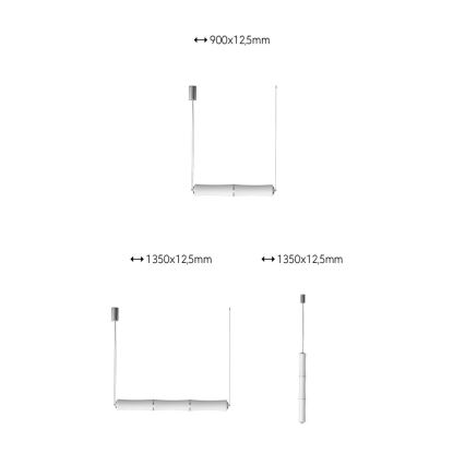 Immax NEO 07102L - LED dimmbare Hängeleuchte auf Seil BAMBOOS LED/30W/230V 90 cm Tuya + Fernbedienung