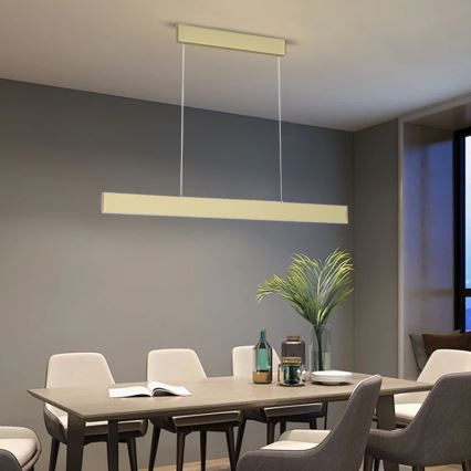 Immax Neo 07128L - LED-Kronleuchter an Schnur LISTON LED/18W/230V ZigBee + FB gold Tuya