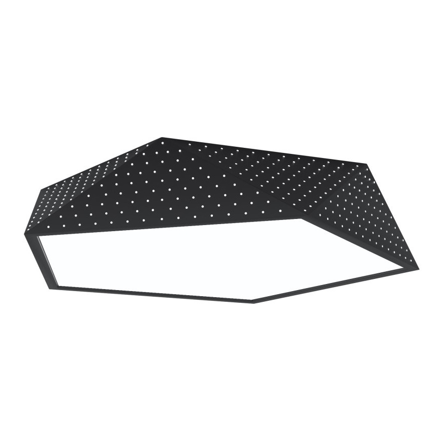 Immax NEO 07151-B60 - LED Dimmbare Deckenleuchte BRILIANT LED/45W/230V Wi-Fi Tuya schwarz + Fernbedienung