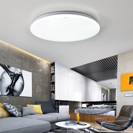 Immax NEO 07156-38 - Dimmbare LED-Deckenleuchte ANCORA LED/24W/230V 2700-6500K WiFi +Fernbedienung Tuya