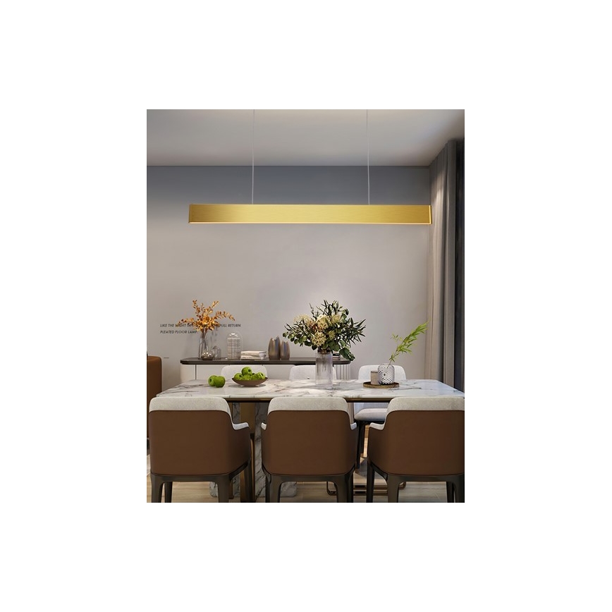 Immax NEO 07157-G120X - RGB+CCTW Dimmbare LED-Hängeleuchte an Schnur MILANO LED/40W/230V Tuya golden