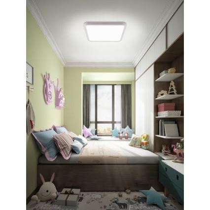 Immax NEO 07168-W40 - LED RGB+CCT Dimmbare Deckenleuchte NEO LITE TUDO LED/50W/230V Wi-Fi Tuya weiß + Fernbedienung