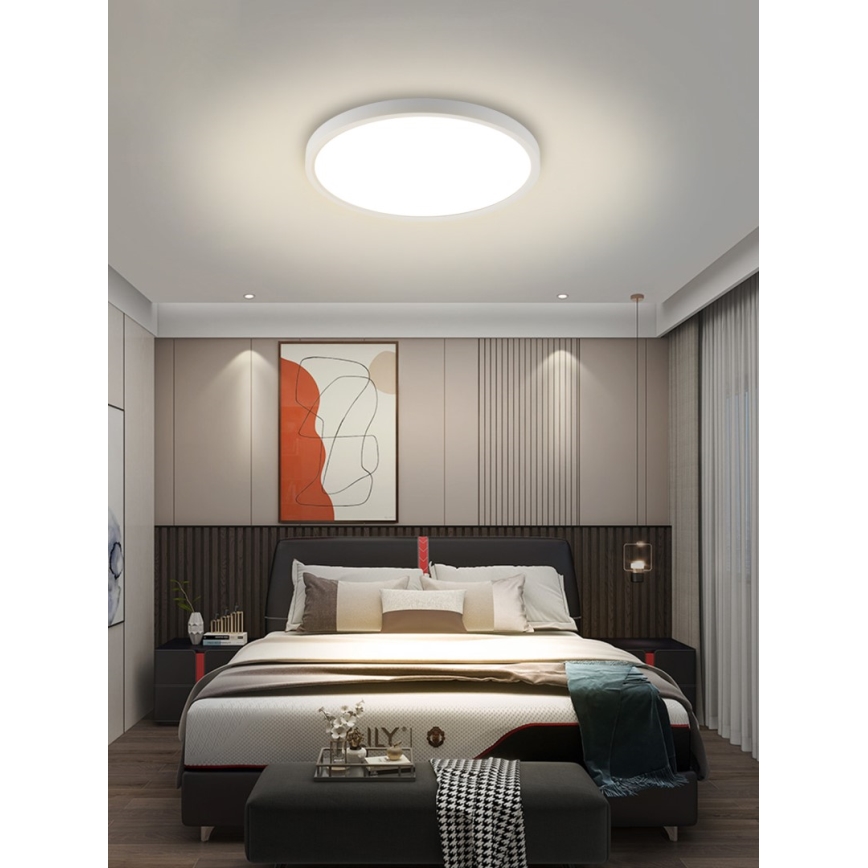 Immax NEO 07169-W60 - RGB+CCT Dimmbare LED-Deckenleuchte NEO LITE TUDO 65W/230V 2700-6500K Wi-Fi Tuya + Fernbedienung weiß