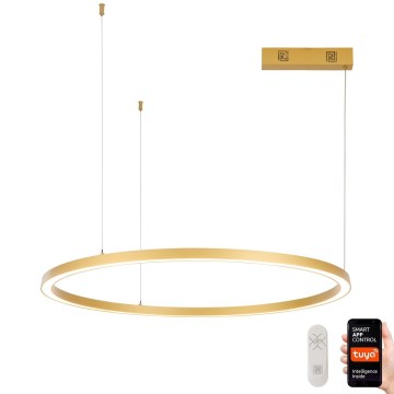 Immax NEO 07217L - Dimmbare LED-Hängeleuchte an Schnur FINO LED/60W/230V 80 cm golden Tuya + Fernbedienung