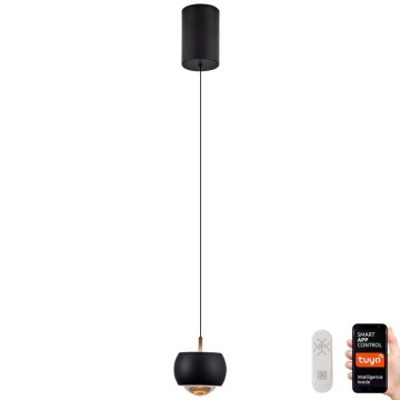 Immax NEO 07219L - LED dimmbare Hängeleuchte an Seil DORMINE LED/6W/230V matt schwarz Tuya + Fernbedienung