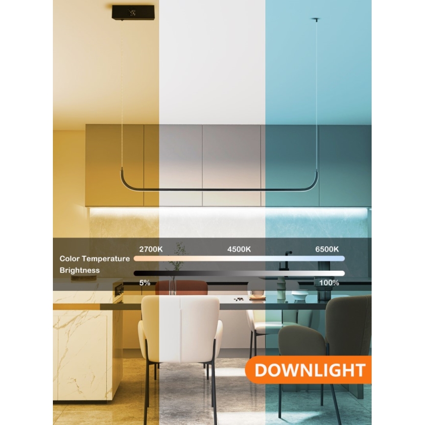 Immax NEO 07221L - LED dimmbare Hängeleuchte an Seil NEO LITE PATTINI LED/26W/230V 2700-6500K Wi-Fi Tuya + Fernbedienung