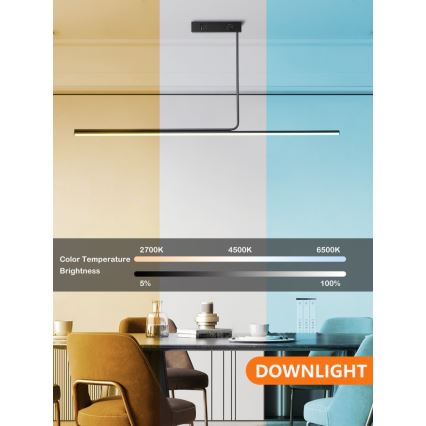 Immax NEO 07235L - Dimmbare LED-Deckenleuchte an Stange NEO LITE ASTA LED/28W/230V Wi-Fi Tuya 2700-6500K + Fernbedienung