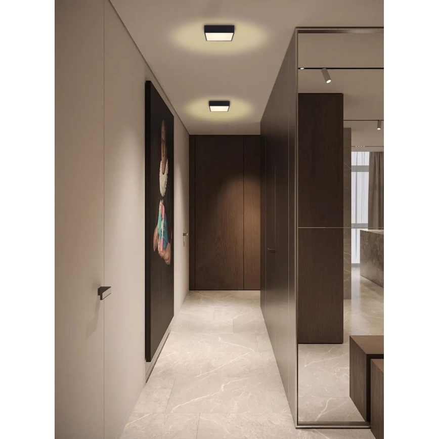 Immax NEO 07237L - Dimmbare LED-Deckenleuchte CANTO LED/22W/230V schwarz Tuya + Fernbedienung