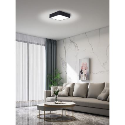 Immax NEO 07237L - Dimmbare LED-Deckenleuchte CANTO LED/22W/230V schwarz Tuya + Fernbedienung