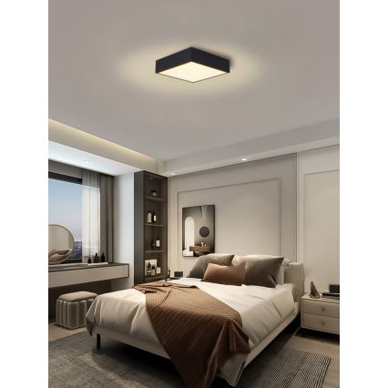 Immax NEO 07237L - Dimmbare LED-Deckenleuchte CANTO LED/22W/230V schwarz Tuya + Fernbedienung