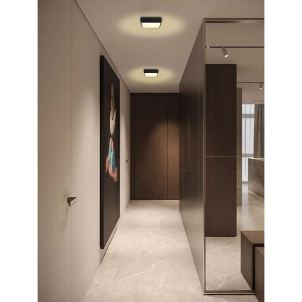 Immax NEO 07237L - LED dimmbares Deckenleuchte CANTO LED/22W/230V schwarz Tuya + Fernbedienung