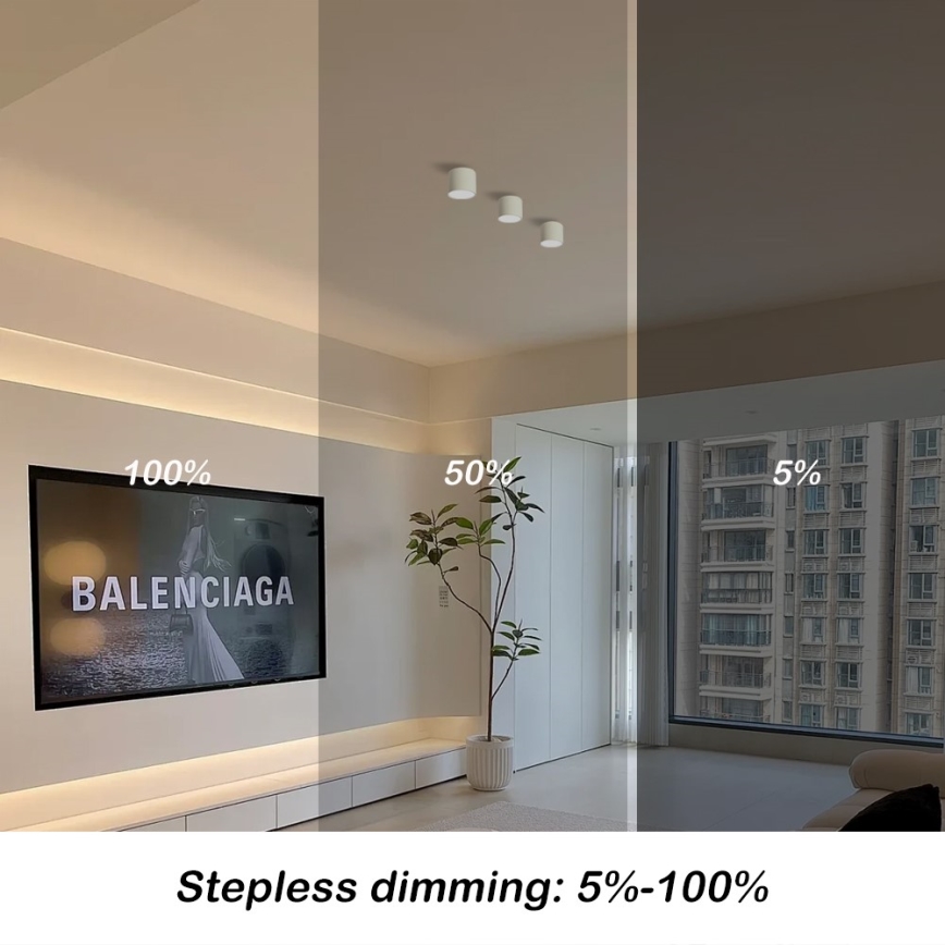 Immax NEO 07241L - LED dimmbares Deckenleuchte RONDATE LED/18W/230V 11,5cm Wi-Fi Tuya