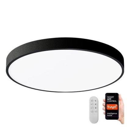 Immax NEO 07248L - Dimmbare LED-Deckenleuchte NEO LITE SEMPLICI LED/36W/230V 3000-6000K Wi-Fi Tuya schwarz + Fernbedienung