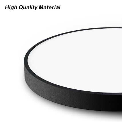 Immax NEO 07250L - Dimmbare LED-Deckenleuchte NEO LITE SEMPLICI LED/60W/230V 3000-6000K Wi-Fi Tuya schwarz + Fernbedienung