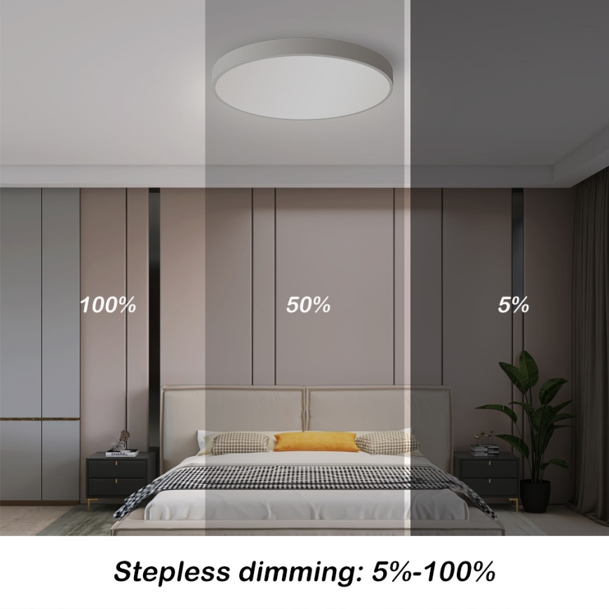 Immax NEO 07251L - Dimmbare LED-Deckenleuchte NEO LITE SEMPLICI LED/36W/230V 3000-6000K Wi-Fi Tuya weiß + Fernbedienung