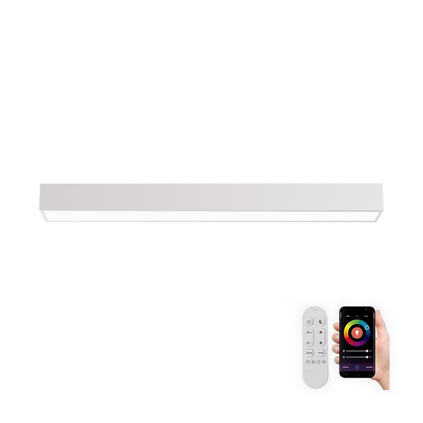 Immax NEO 07258L - Dimmbare LED-Deckenleuchte NEO LITE LUNGO LED/29W/230V 3000-6000K Wi-Fi Tuya weiß + Fernbedienung