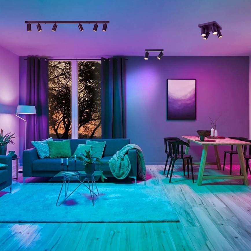 Immax NEO 07262W - LED RGB+CCT Dimmbarer Strahler NEO LITE PUNTO 2xGU10/6W/230V Wi-Fi Tuya