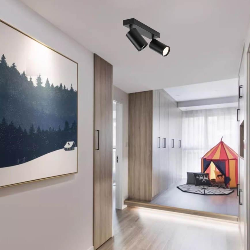 Immax NEO 07262W - LED RGB+CCT Dimmbarer Strahler NEO LITE PUNTO 2xGU10/6W/230V Wi-Fi Tuya