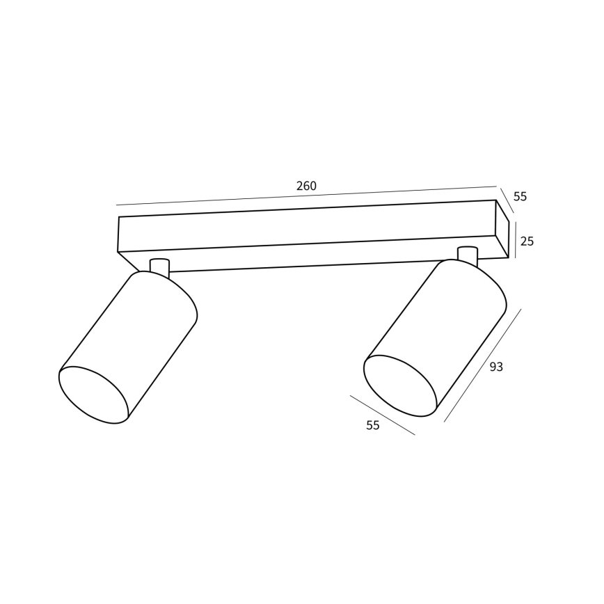 Immax NEO 07263Z - LED RGB+CCT dimmbare Einbauleuchte NEO PUNTO 2xGU10/4,8W/230V Tuya