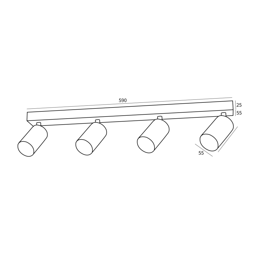 Immax NEO 07265Z - RGB+CCT Dimmbarer LED-Strahler NEO PUNTO 4xGU10/4,8W/230V Tuya
