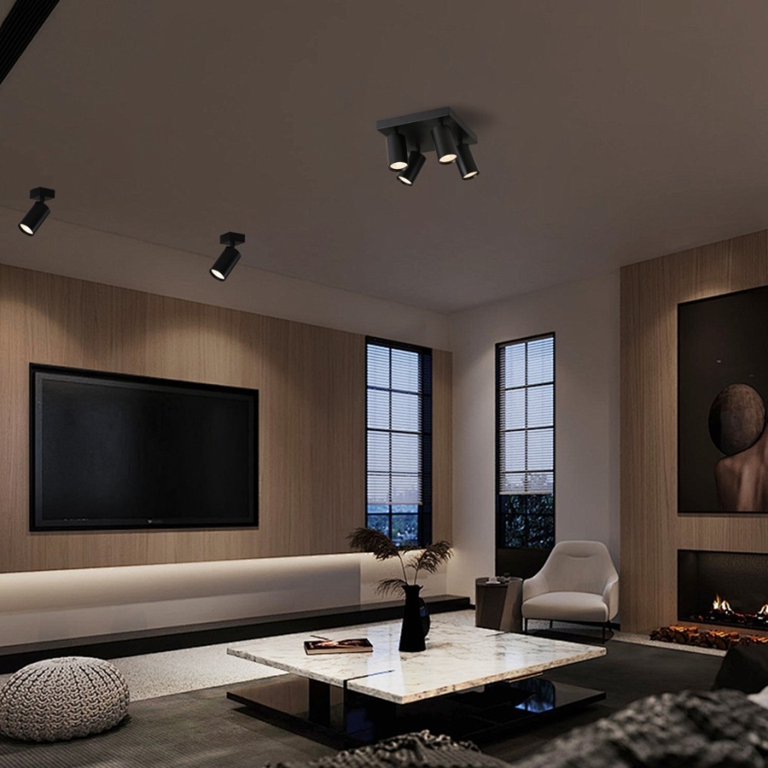 Immax NEO 07267Z - LED RGB+CCT dimmbares Einbauleuchte NEO PUNTO 4xGU10/4,8W/230V Wi-Fi Tuya