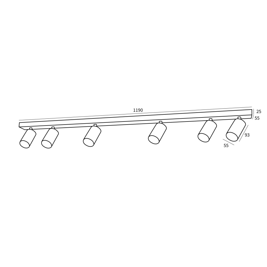 Immax NEO 07269Z - RGB+CCT Dimmbarer LED-Strahler NEO PUNTO 6xGU10/4,8W/230V Tuya